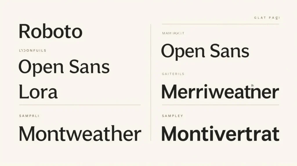 Beispiele für lizenzfreie und gewerblich nutzbare Schriftarten