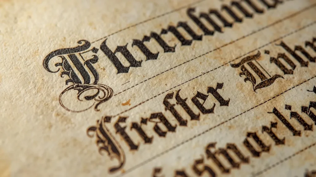 Historische deutsche Schriftarten