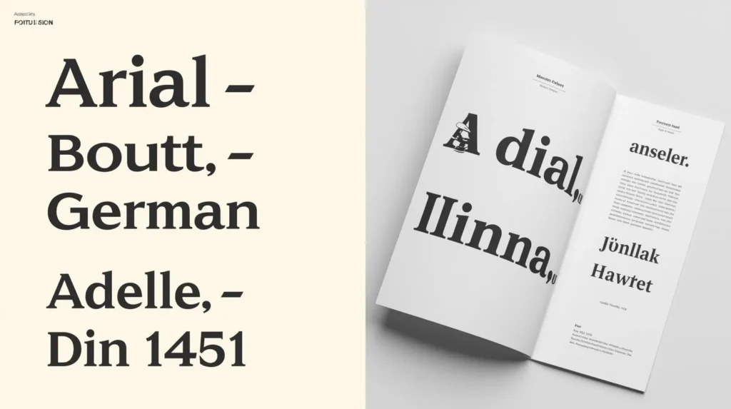 Moderne deutsche Schriftarten