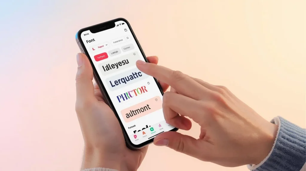 Schriftarten in Apps nutzen
