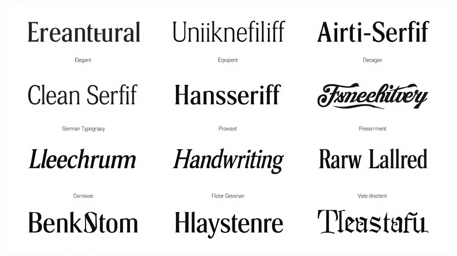 Welche Schriftarten gibt es – Weltweit & Anzahl der Fonts