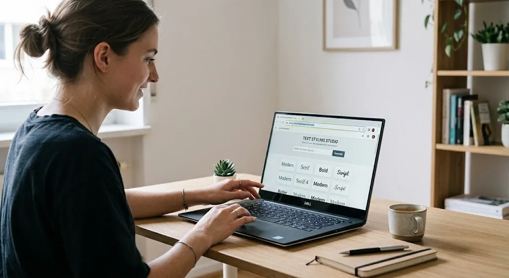 Schriftgenerator im Browser öffnen