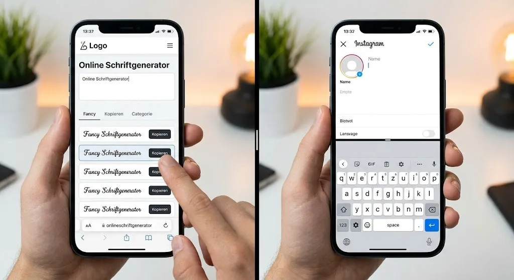 Text kopieren und einfügen