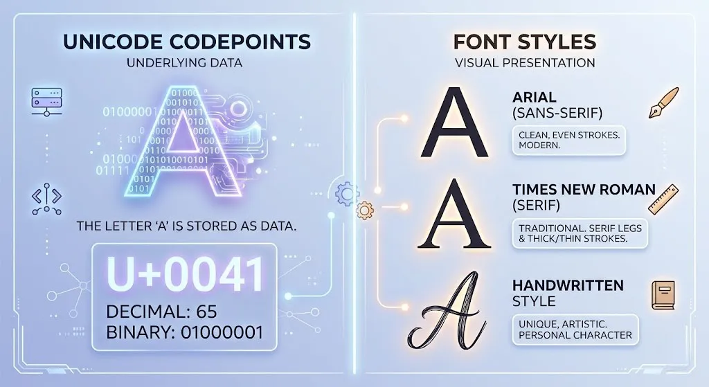 Unicode und Schriftarten Was ist eigentlich der Unterschied
